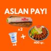 Aslan Payı (400 qr. + 2 Double Dürüm + 4 ayran)