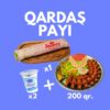 Qardaş Payı (200 qr. + Double Dürüm + 2 ayran)