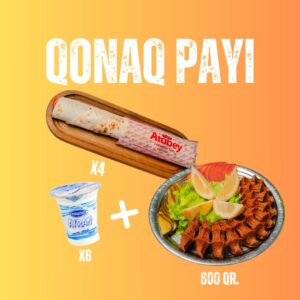 Qonaq Payı (800 qr. + 4 Big Dürüm + 6 ayran)